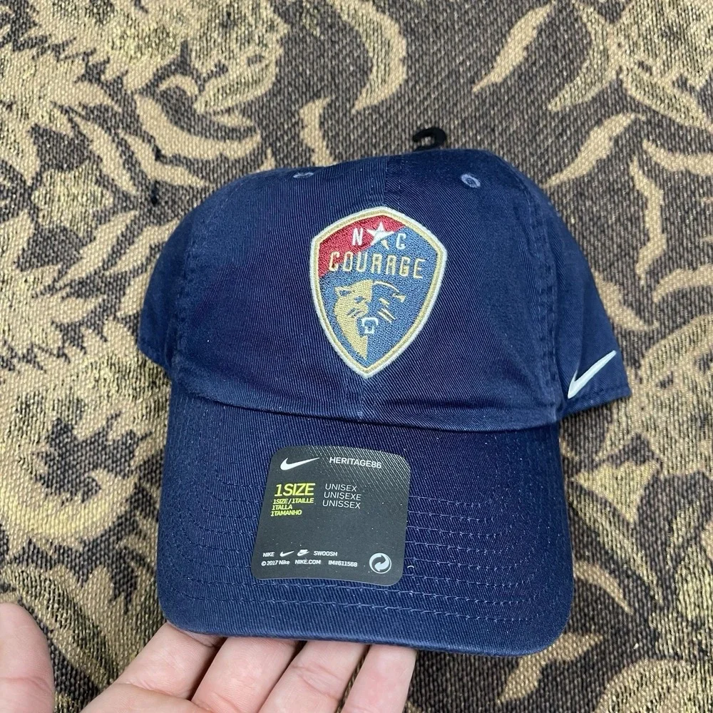 Nike North Carolina Courage Heritage86 adjustable Adult hat Navy Blue New NWSL